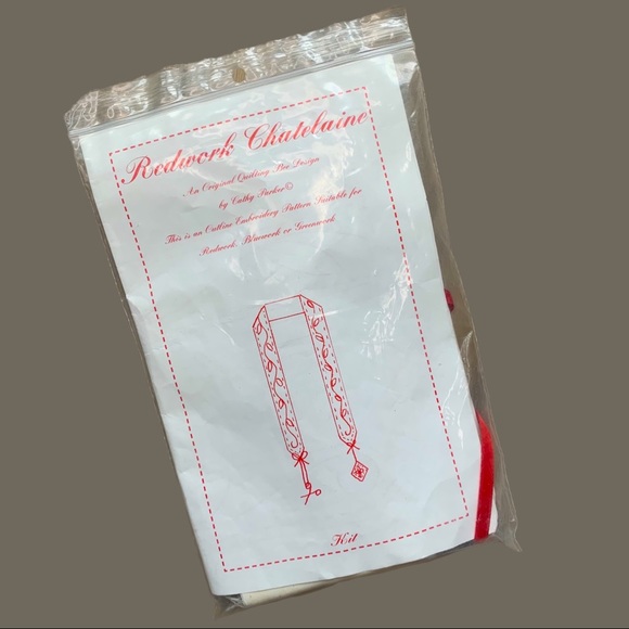 REDWORK CHATELAINE Kit By Cathy Parker And Quilting Bee Designs - New! - Picture 6 of 6